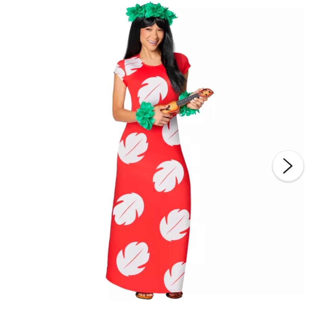 Spirit Red and White Tropical Dress